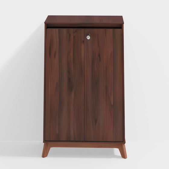 Stylish Minimalist Storage Cabinet 3D model