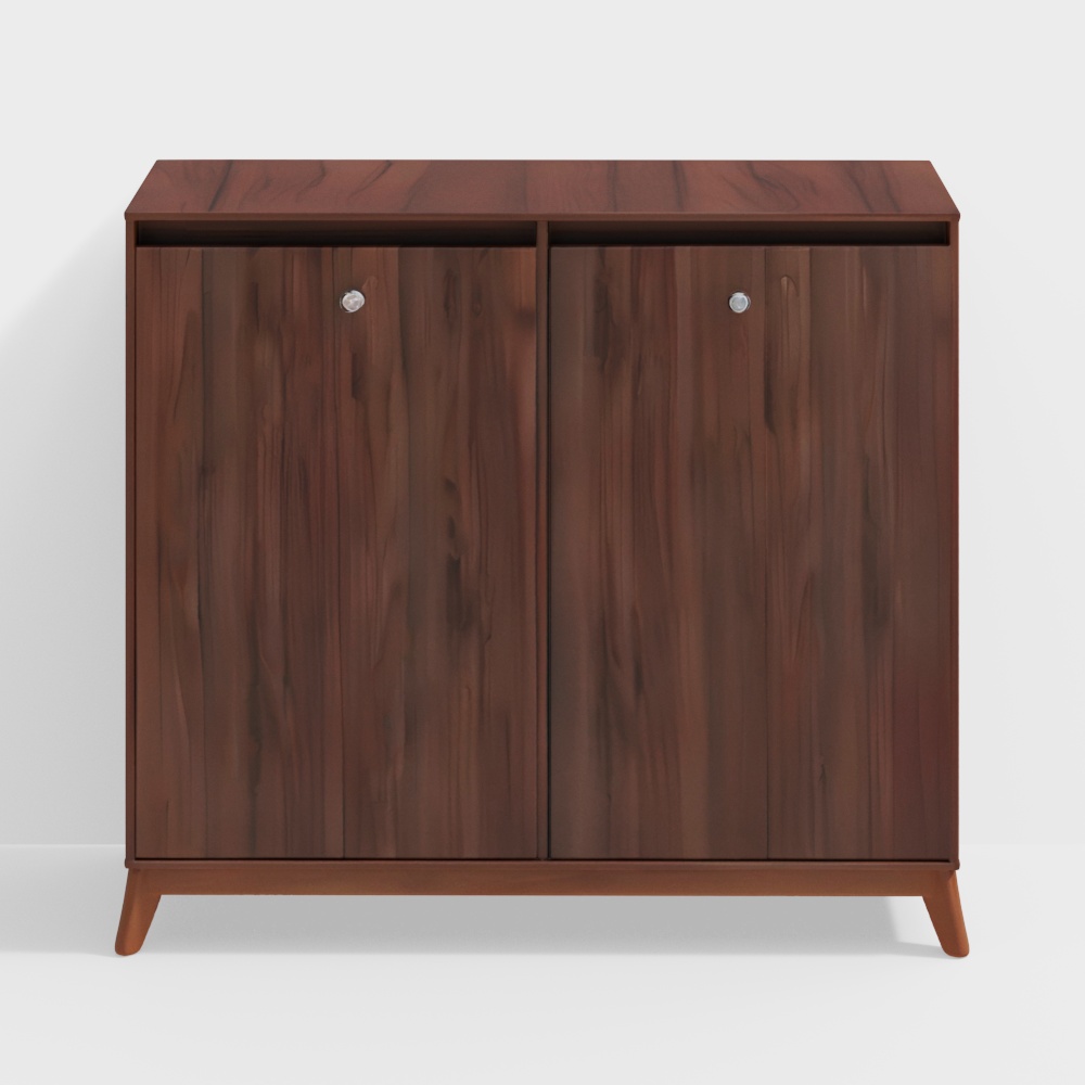 Webster 48 Pair Shoe Rack in Walnut