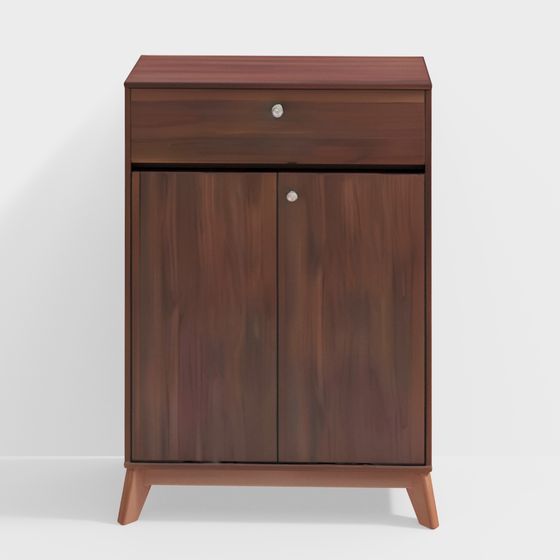 Stylish Minimalist Storage Cabinet 3D model