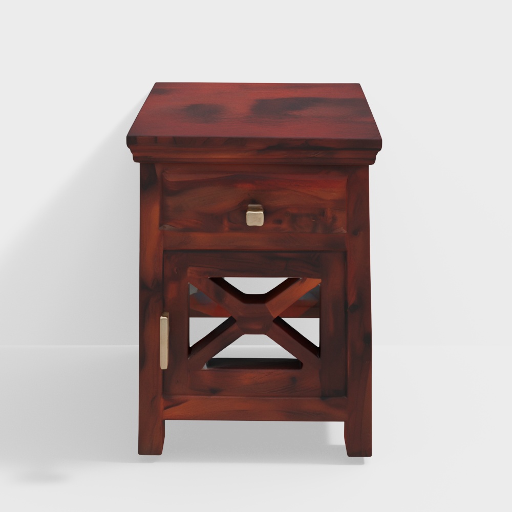 Crisscross Bedside Table