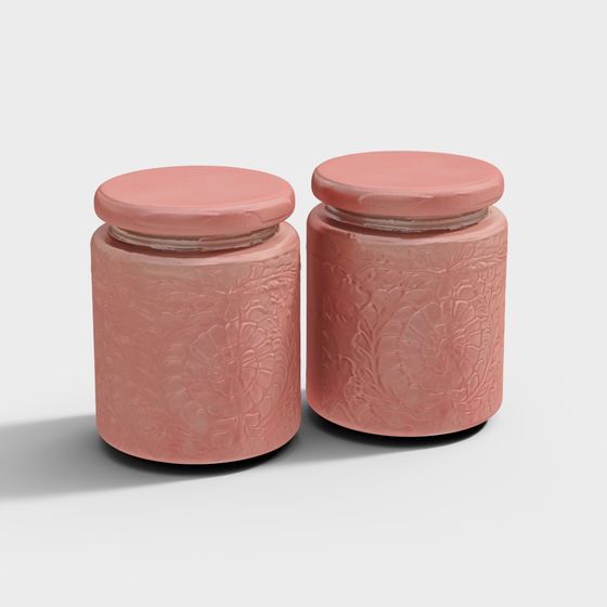 Vintage Vase Set 3D model