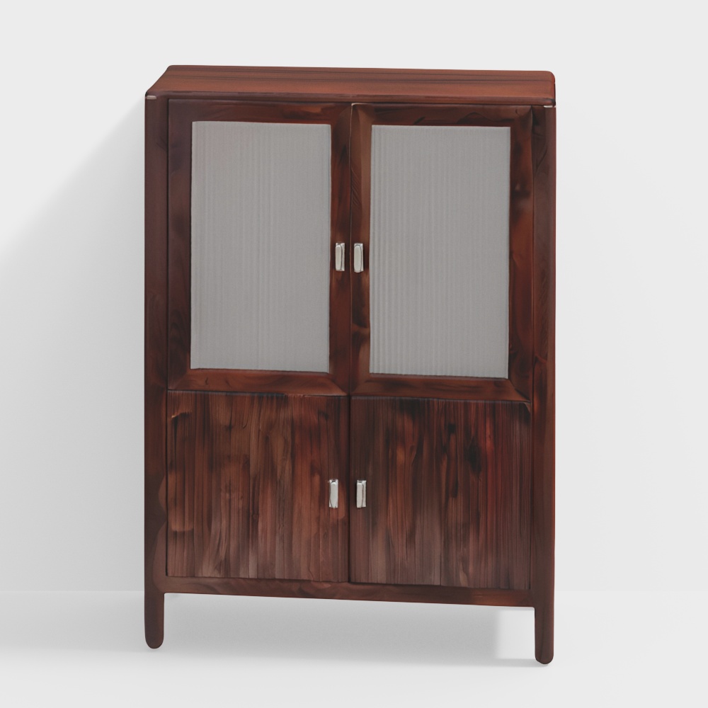 Flute Glass Display Cabinet