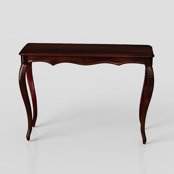 Elegant Vintage 3D Table and Chair Set Model