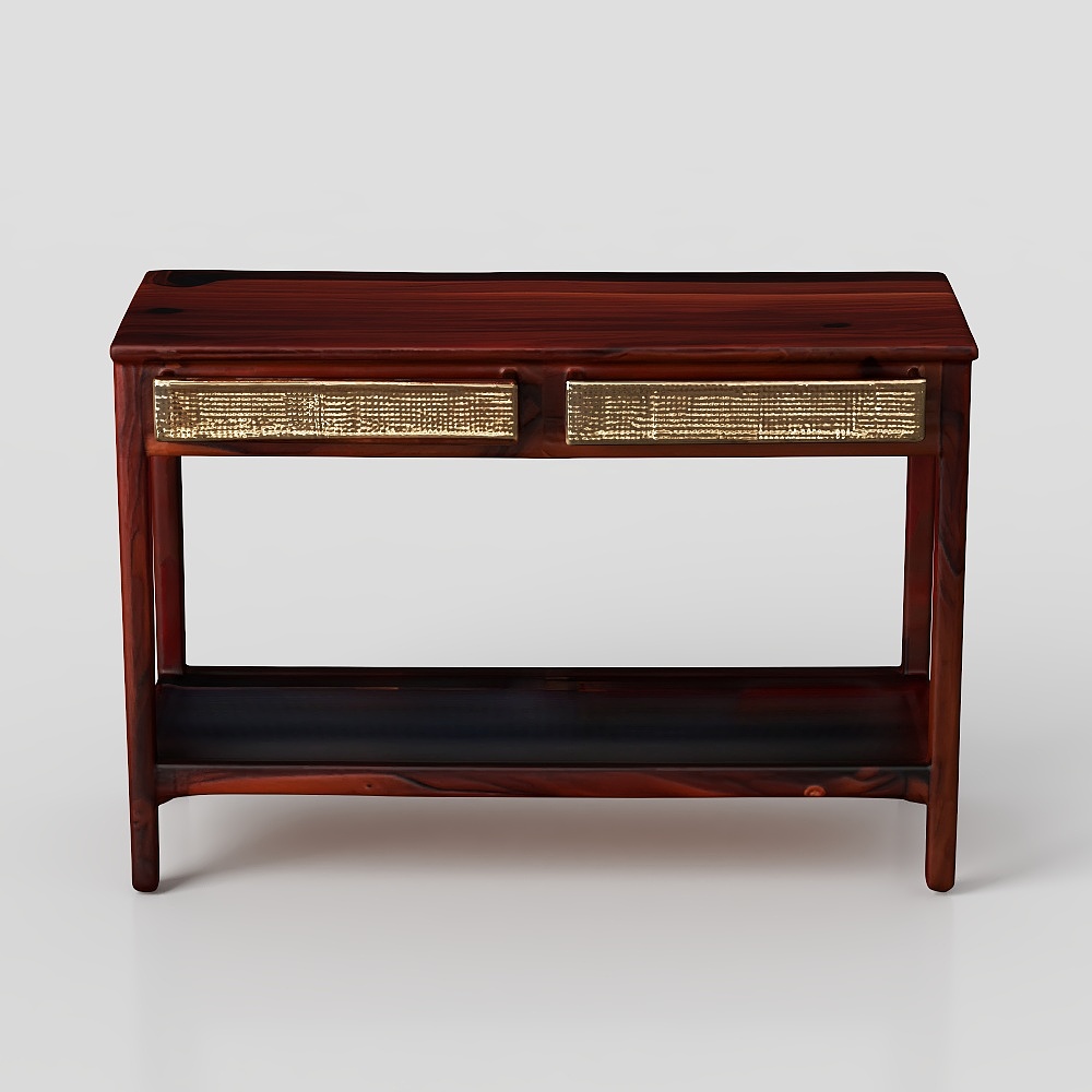 Grey Kashi Wood Console