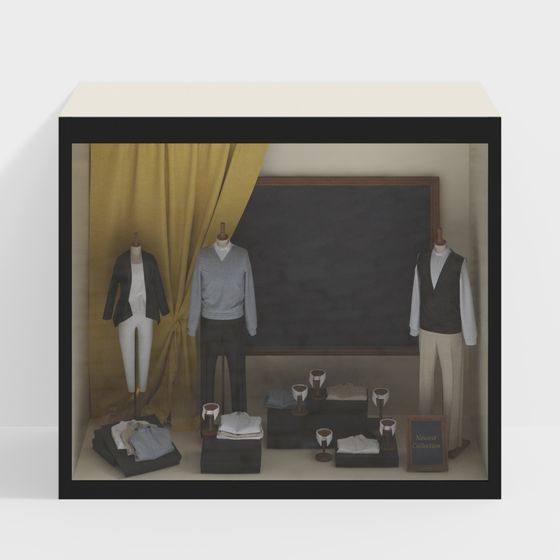 Men’s Clothing Store Window Display