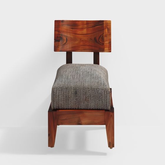 Charming Low-Polygon 3D Chair Model