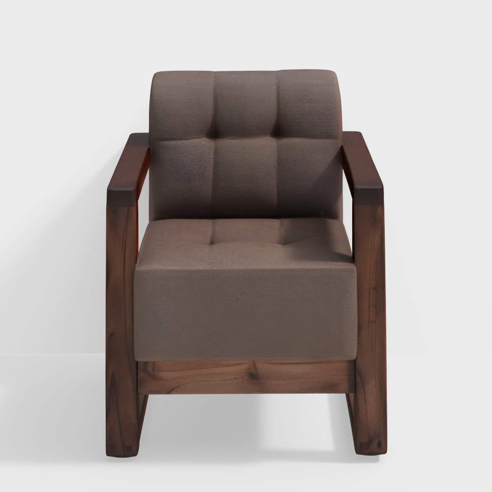 Coffee Saar Single Seater Sofa