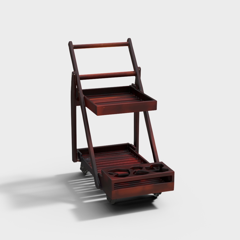 Brown Patron Wood Bar Trolley