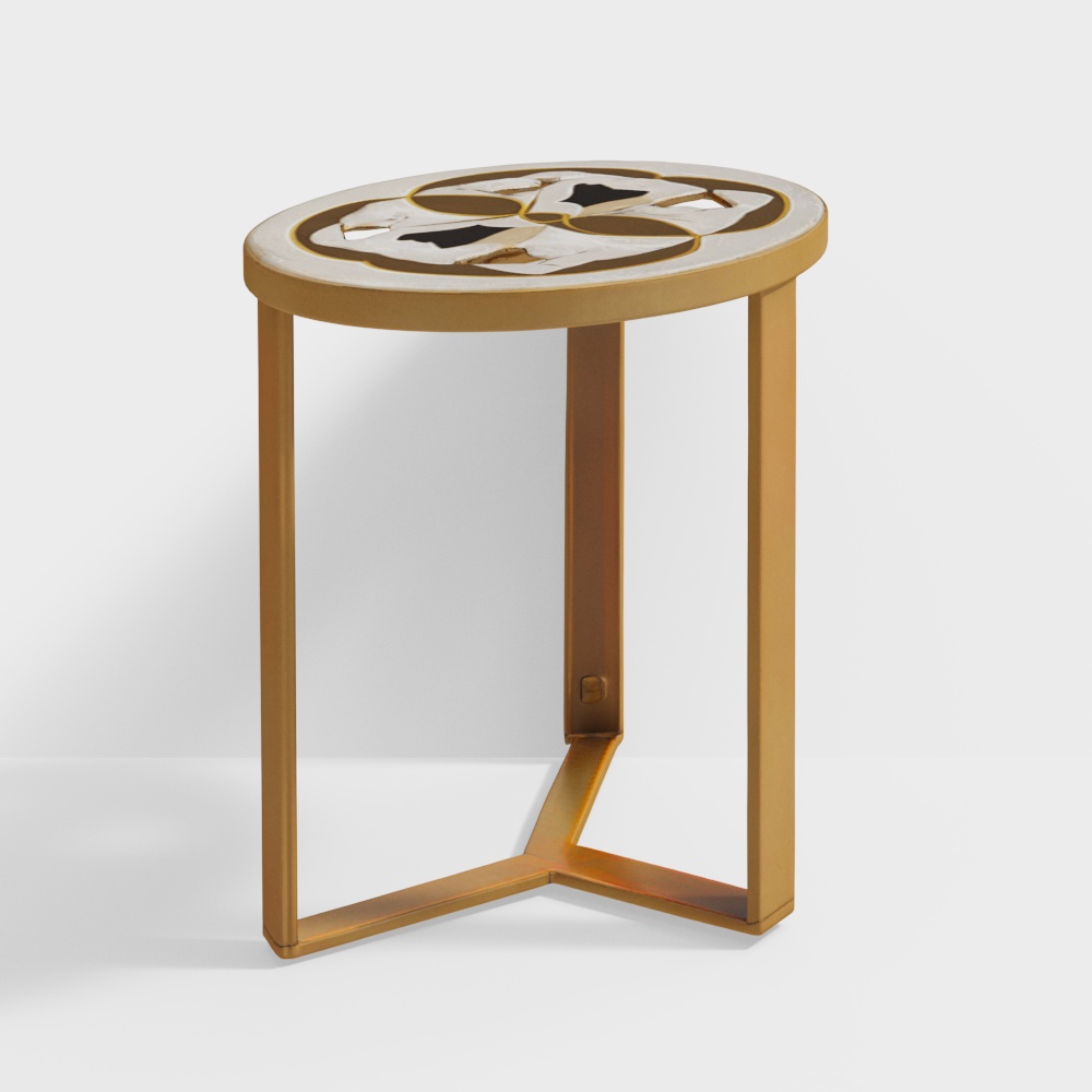 Multi Stone Side Table