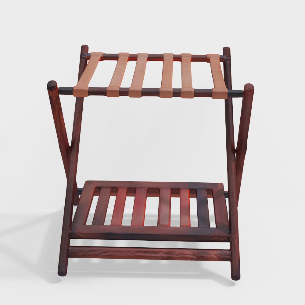 Country Wood Luggage Rack