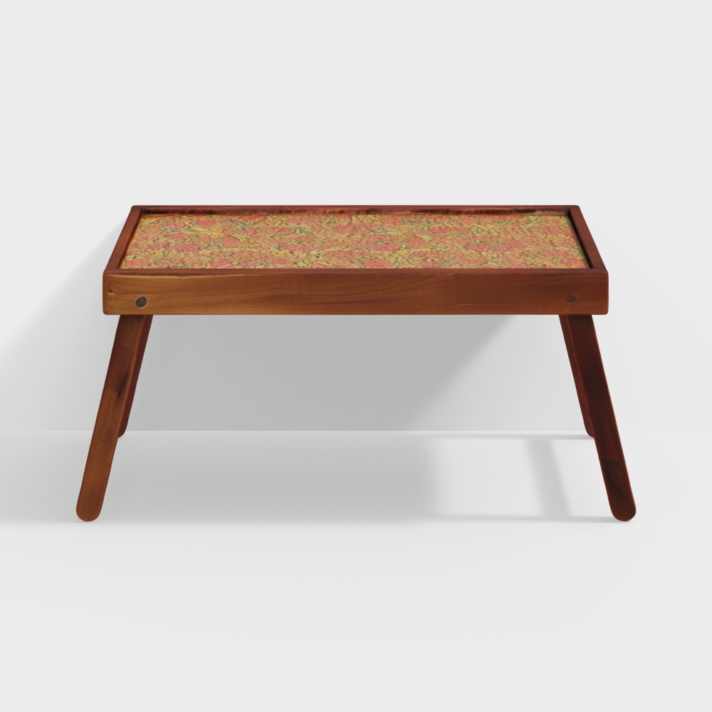 Brown Wood Pushp Breakfast Table