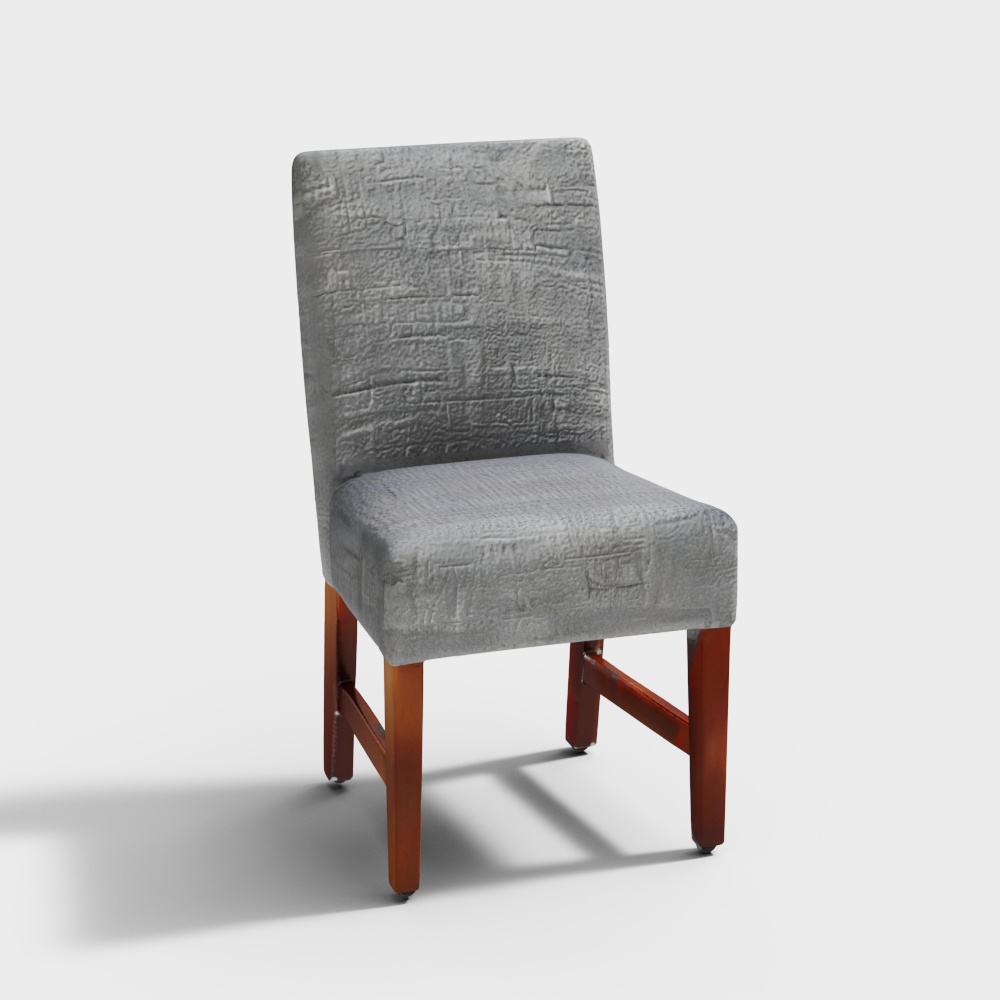 Black Wood Vyom Chair Upholstered Dining Chair