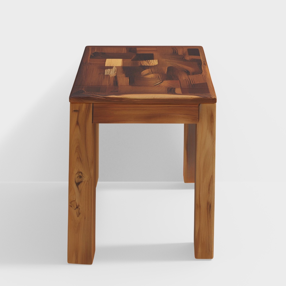 Upcycled Wood Shuniya End Table