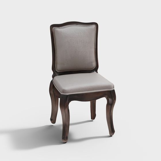 Elegant Vintage Chair 3D Model