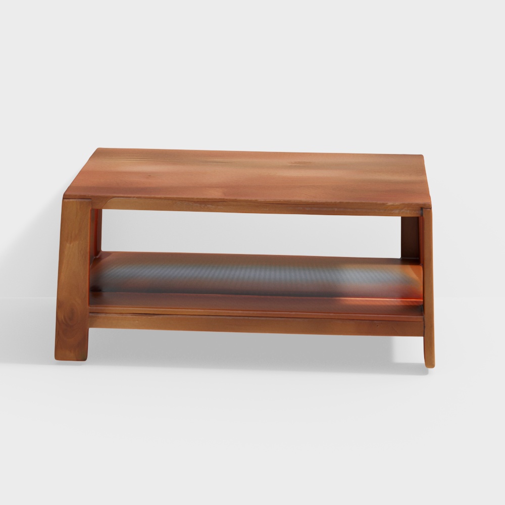 Brown Wood Quadro Coffee Table