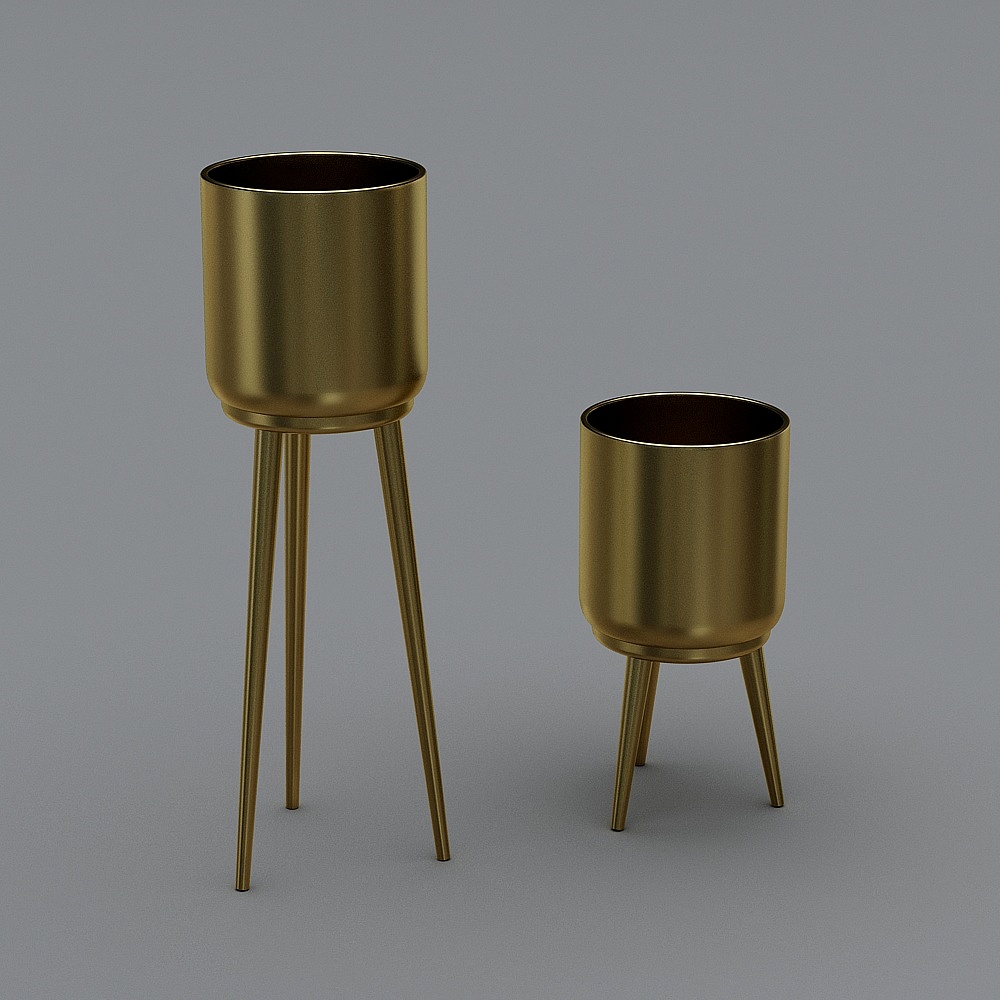 Nordic Style Gold Planter Stand