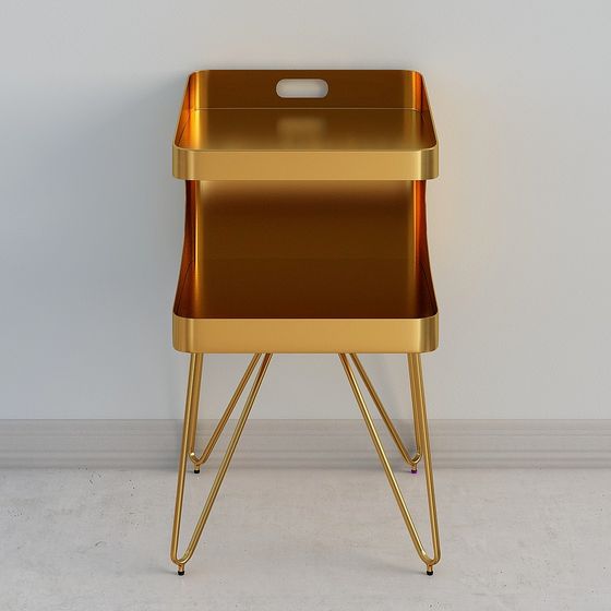 カーブシェルフサイドテーブル