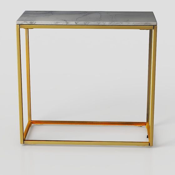 Elegantly Designed Marble Side Table 3D model