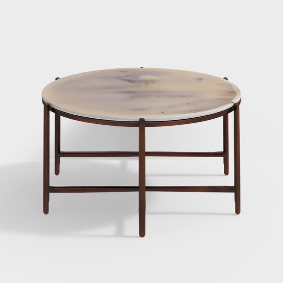 Elegant Round Table 3D model for Modern Interiors