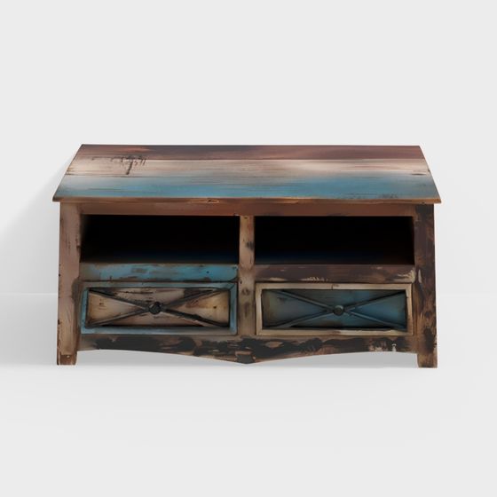 Nostalgic Wooden Cabinet 3D model