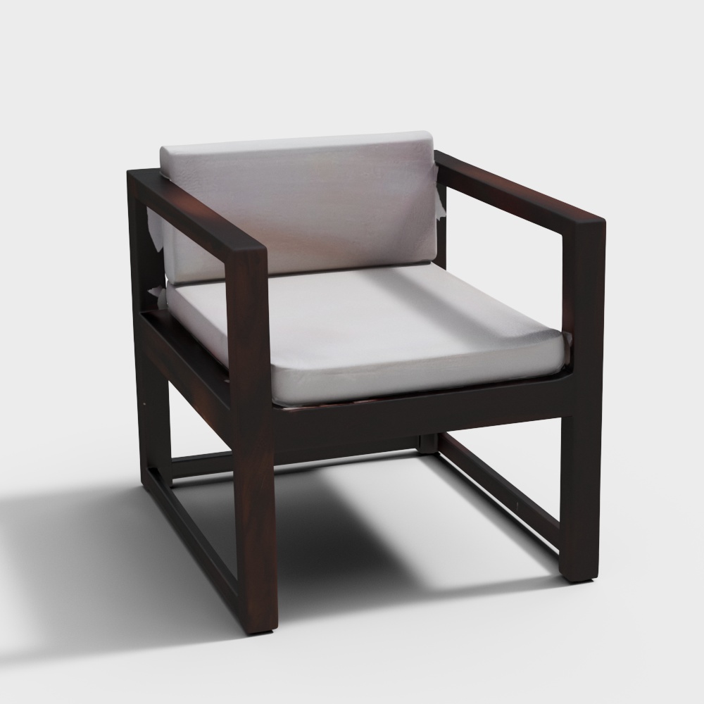 Avian Sheesham Wood Arm Chair in Provincial Teak Finish