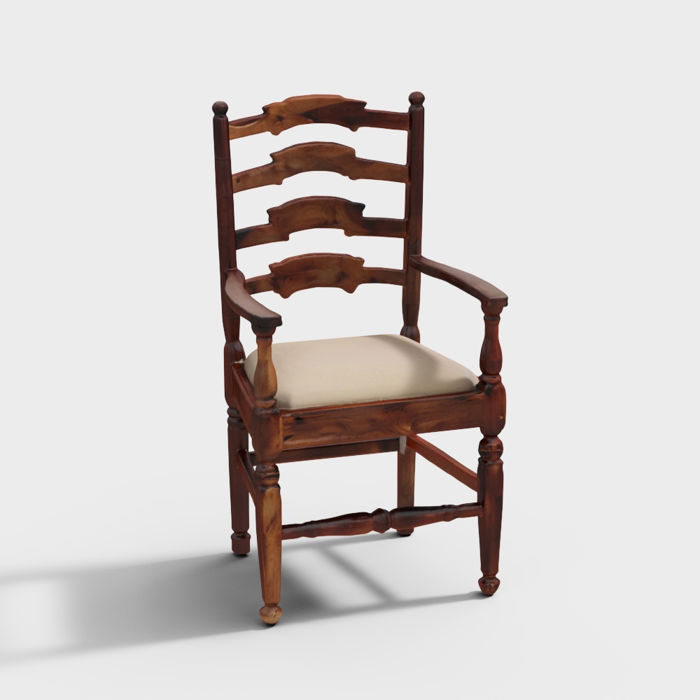 Encore Sheesham Wood Armchair in Provincial Teak
