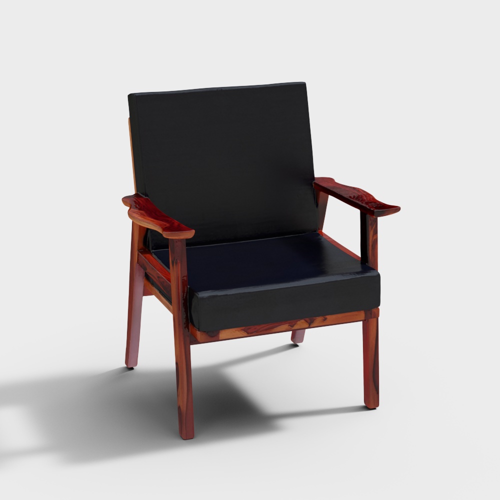 Tachi Sheesham Wood Armchair in Natural Finish