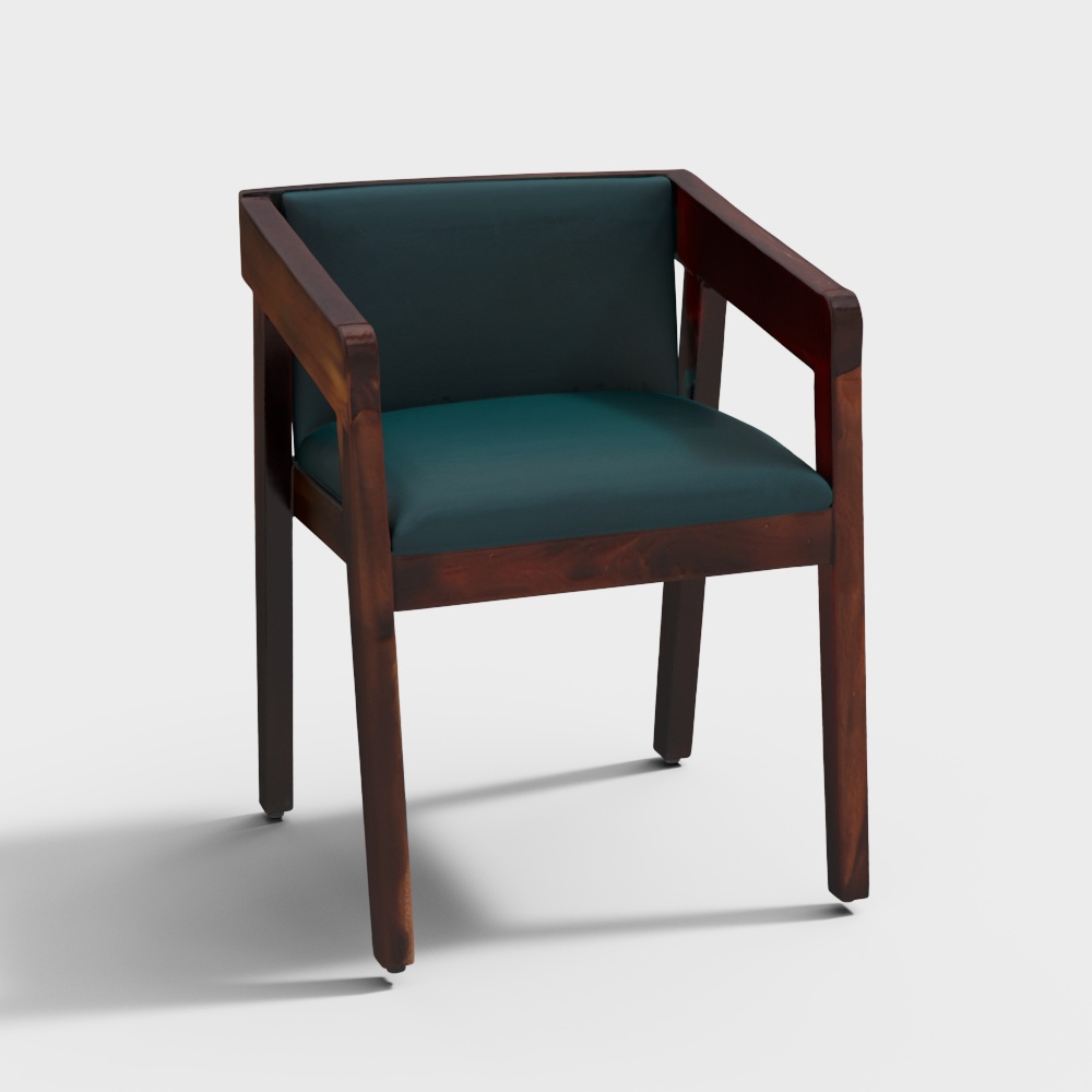 Jiva Sheesham Wood Armchair in Provincial Teak Finish
