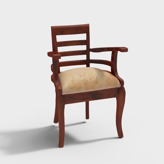 Toledo Teak Wood Arm Chair In Teak Colour (Set of 