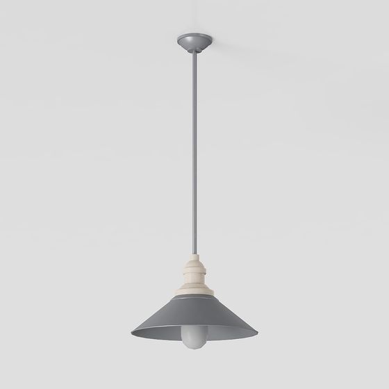 Elegant Low-Poly Pendant Light 3D model
