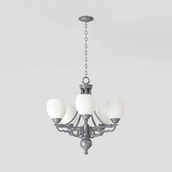 Vintage Pendant Light 3D model with Modern Appeal