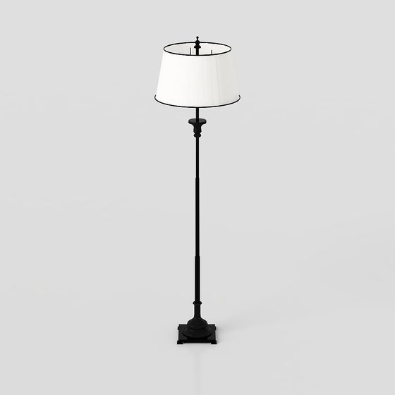 Elegant Classic Floor Lamp 3D model