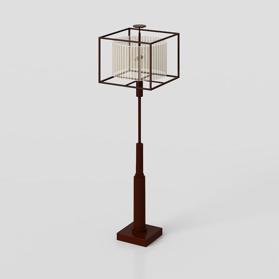 Stylish Low-Poly 3D Lamp Model for Modern Spaces