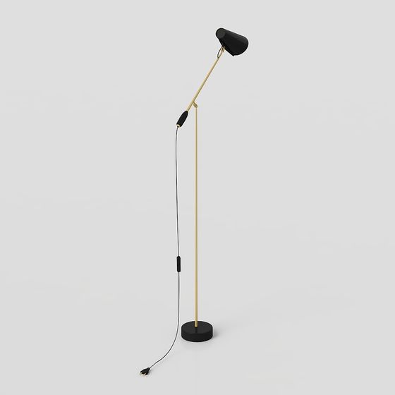 Elegant Minimalist 3D Floor Lamp Model