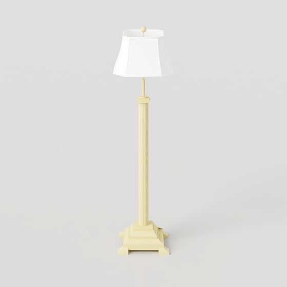 Elegant Minimalist Floor Lamp 3D model