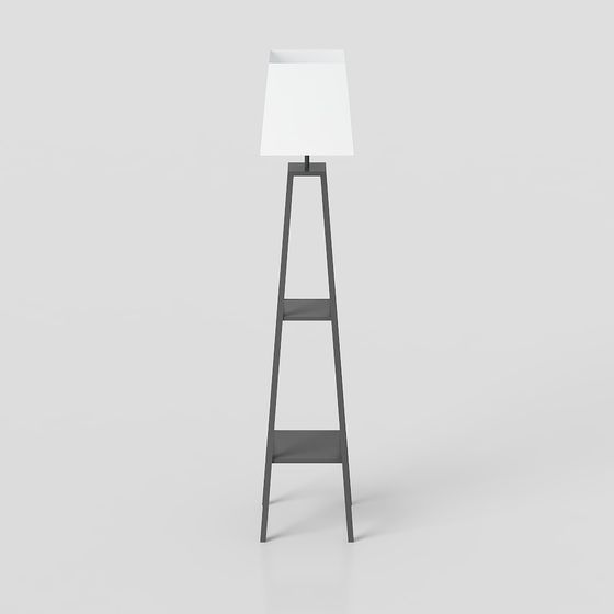 Minimalist Floor Lamp 3D model for Modern Spaces