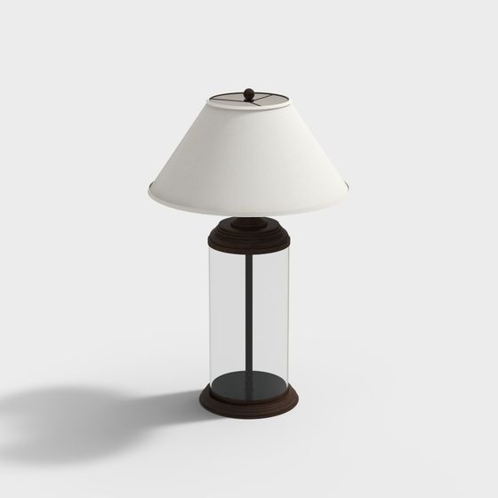 Elegant Low-Poly Table Lamp 3D model