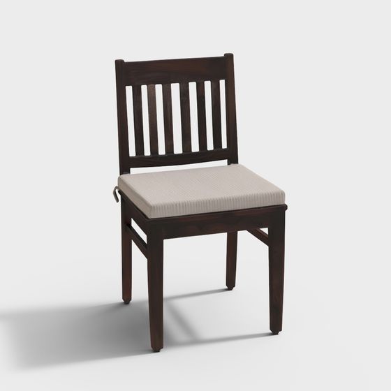 Vintage Wooden Chair 3D model for Cozy Interiors