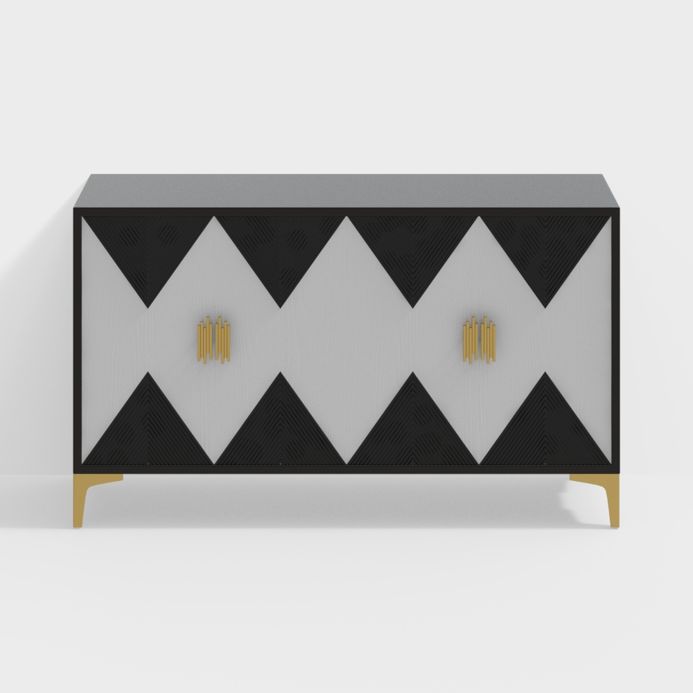 Geometric Design Modern Cabinet