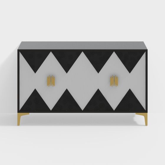 Geometric Design Modern Cabinet