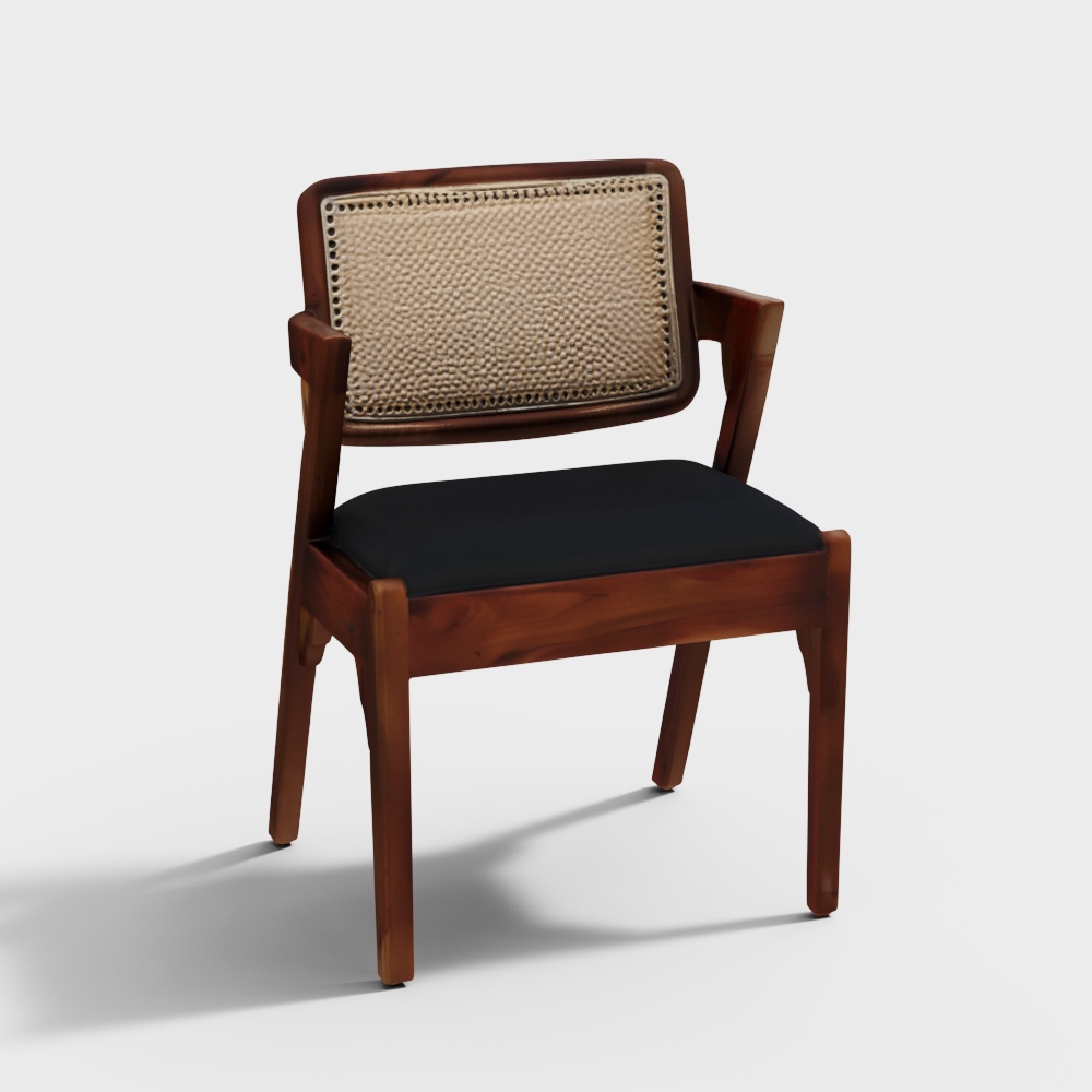 Andorra Sheesham Wood Arm Chair in Provincial Teak