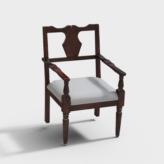 Vintage Antique Armchair 3D model