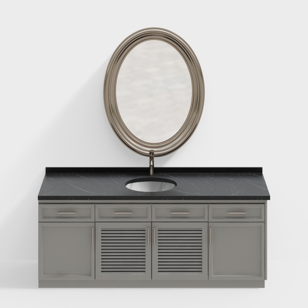 Tủ phòng tắm phong cách Mỹ