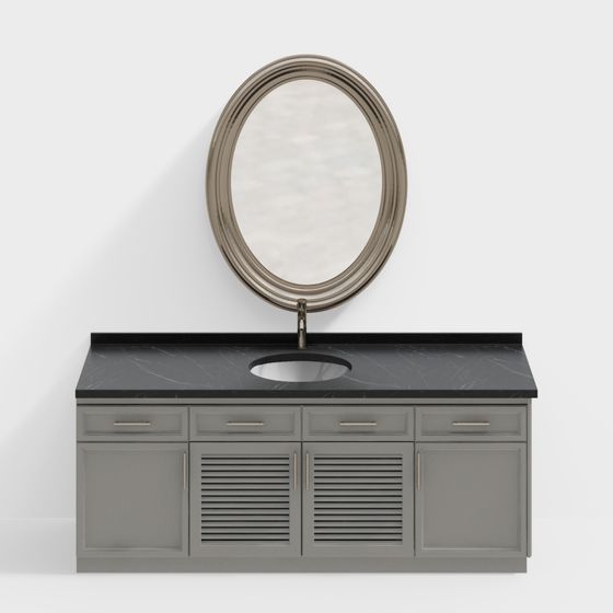 Tủ phòng tắm phong cách Mỹ