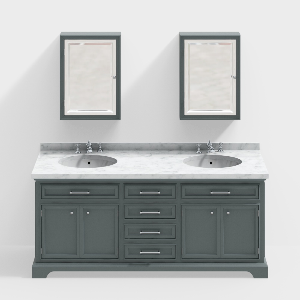 미국 스타일 욕실 캐비닛