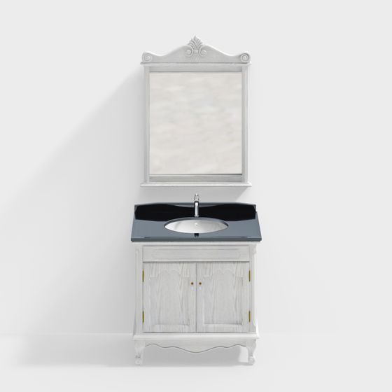 American Style Basin Bathroom Cabinet