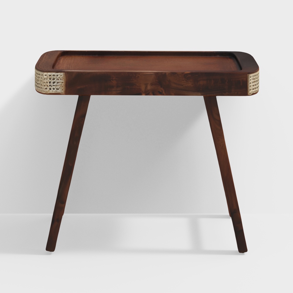 Baarn Mango Wood Console Table in Rustic Teak Finish