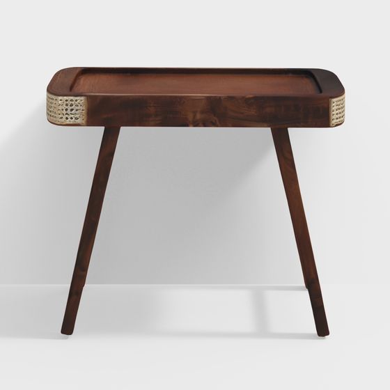 Baarn Mango Wood Console Table In Rustic Teak Fini