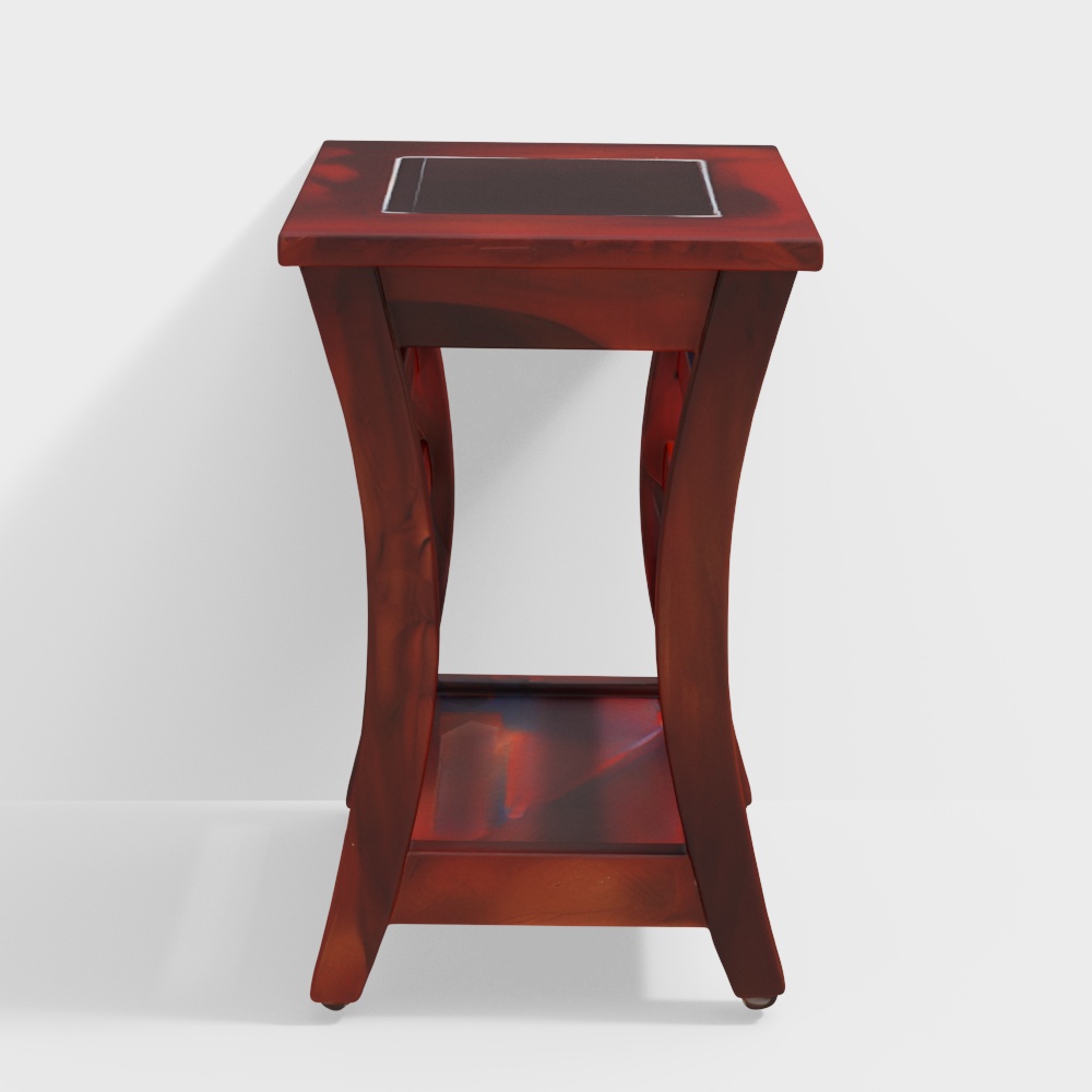Domitz Sheesham Wood Side Table in Honey Oak Finish