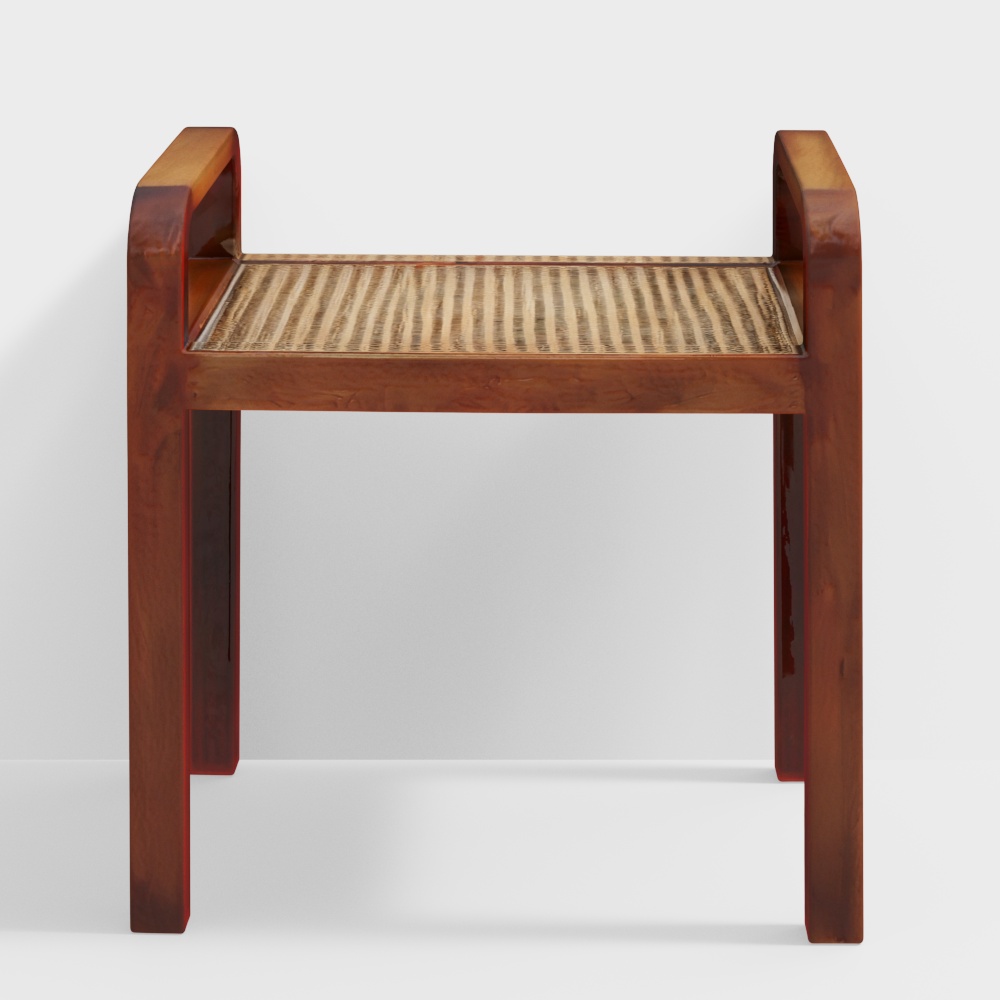 Eyges Mango Wood Side Table in Walnut Finish